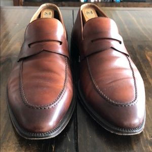 Magnanni brown all leather loafers